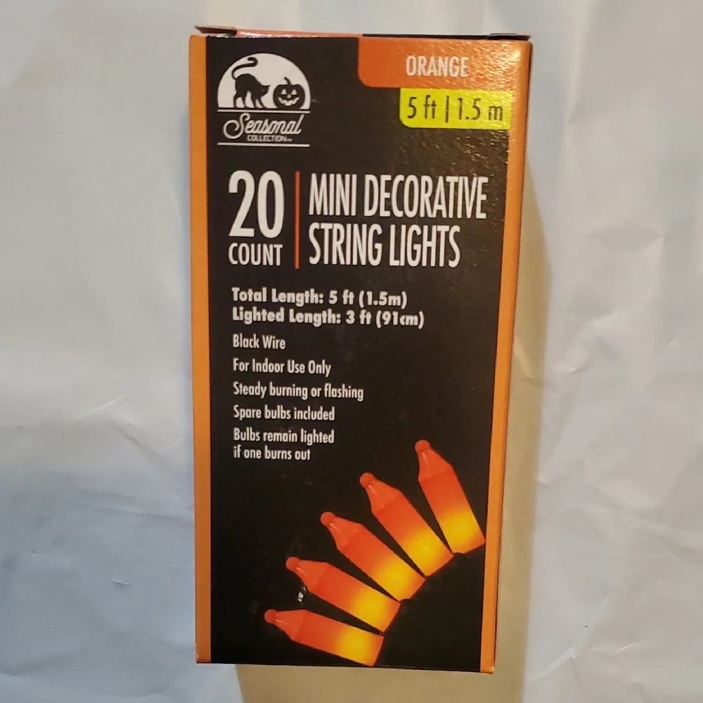 Orange Mini Decorative String Lights